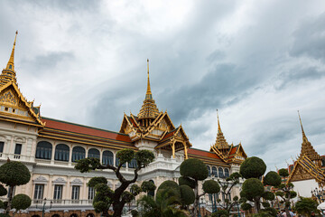 Obraz premium Detail of wat phra kaew bangkok thailand