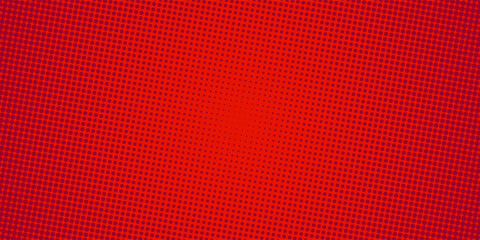 Modern red and crimson pop art background with halftone dots in comic style, vector illustration eps10 © khoimuddin