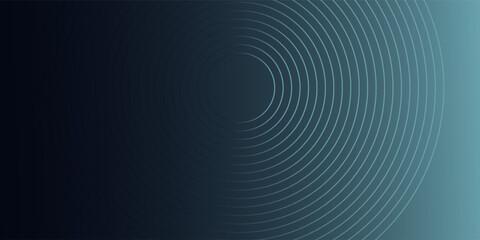 Blue abstract background with glowing circles. Swirl circular lines pattern. Geometric spiral. Twirl element. Modern graphic design. Futuristic technology concept. © uboy