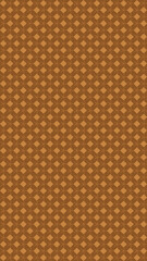 Fototapeta premium Woven Diamond Pattern in Shades of Brown vector background