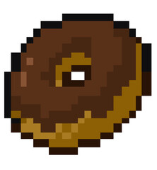 Obraz premium Donuts Chocolate Pixels