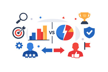 Fototapeta premium Vector concept clean no image icon simple icons isolated style competitive generation