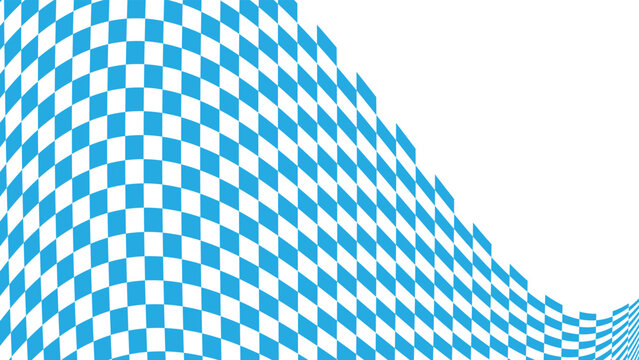 Dynamic light blue checkered wave pattern for racing flag themes and modern sport apparel textile designs