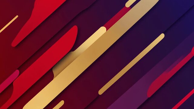 Mesmerizing abstract motion background with red and gold vector elements