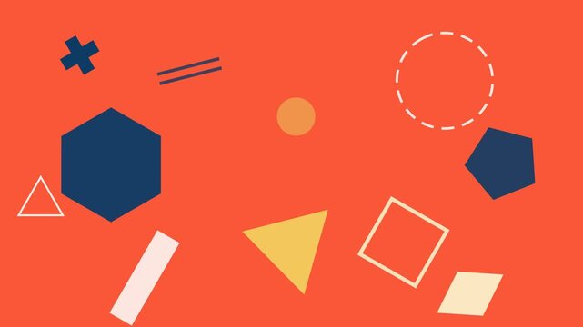 Abstract Geometric Shapes Icon Set Collection