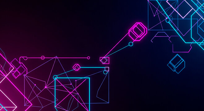 formas neon luzes
