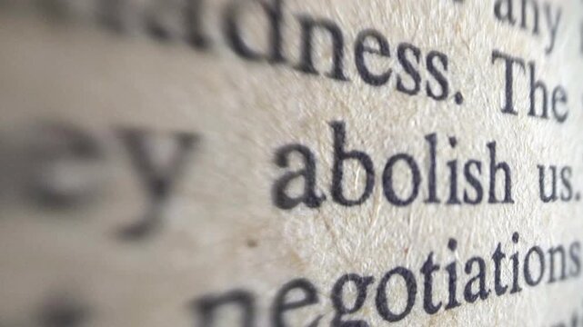 Close up of classified document dolly shot