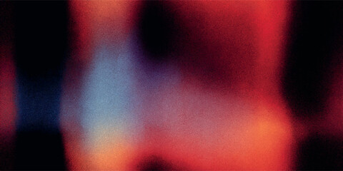 Fototapeta premium Warm red and orange grainy gradient for design, textiles, and packaging with a retro frosted glass texture and vibrant light leak effect