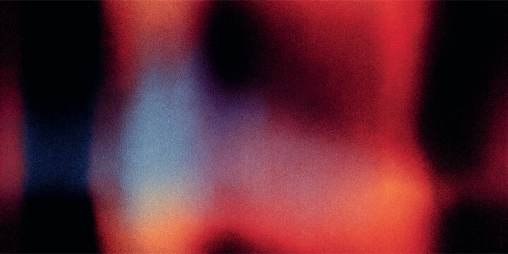 Warm red and orange grainy gradient for design, textiles, and packaging with a retro frosted glass texture and vibrant light leak effect