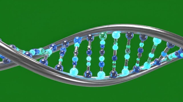DNA Helix Structure - A Detailed Visual Representation of Genetic Code.