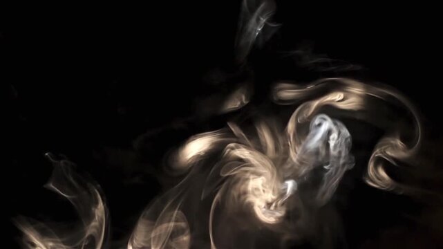 Smoke from cigarettes. Video close up