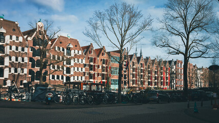 Obraz premium Typical housing in the Amsterdam
