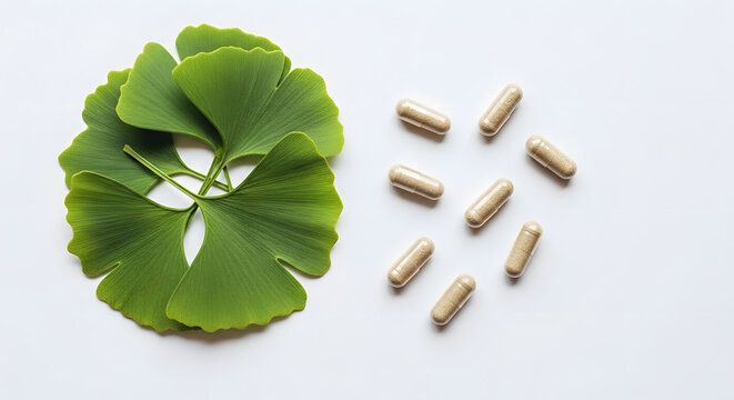 Kratom Leaf and Capsules for Herbal Supplement Use