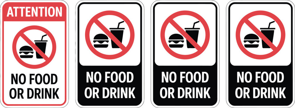 A collection of red and white prohibited traffic signs including no parking, do not enter, and no dogs allowed symbols isolated on a street post to provide safety information and road warnings