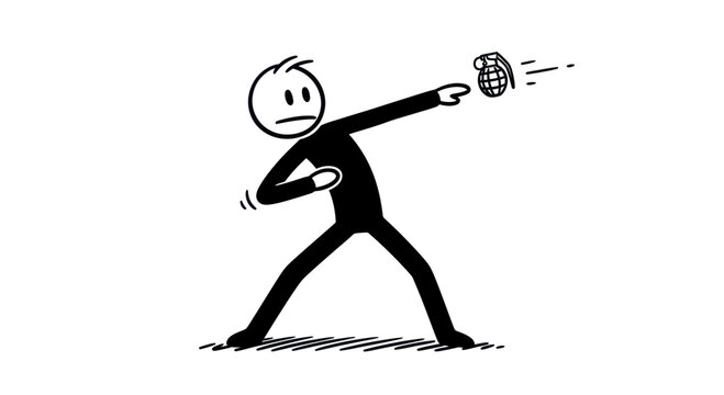 Man Playing Tennis with Simple Expression.