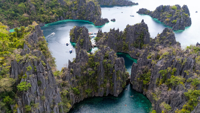 Coron, Palawan, Philippines, drone photo