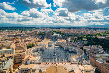 Fototapeta premium The cityscape of city Rome, Italy.