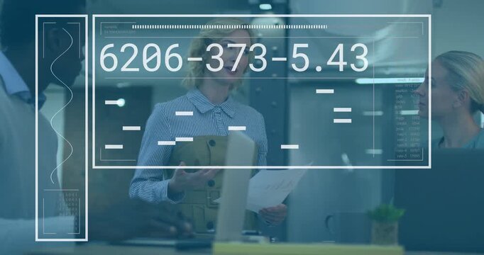 Presenter speaking in glass biz meeting with docs causing HUD overlay updating metrics each second