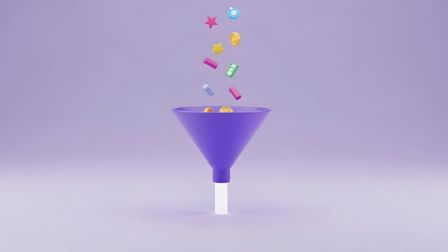Colorful Funnel Drop
Marketing Conversion Funnel
Digital Leads Pouring In
Bright Sales Funnel Concept
Funnel with Falling Icons
Conversion Pipeline Illustration
Lead Capture Funnel Art
Abstract Market