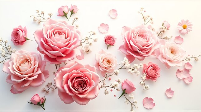 bouquet of pink roses