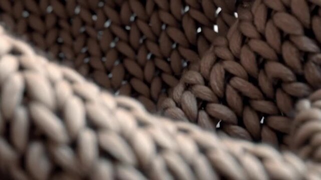 Grobes Strickmuster Textur Hintergrund aus Wolle