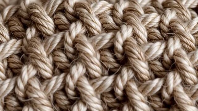 Grobes Strickmuster Textur Hintergrund aus Wolle