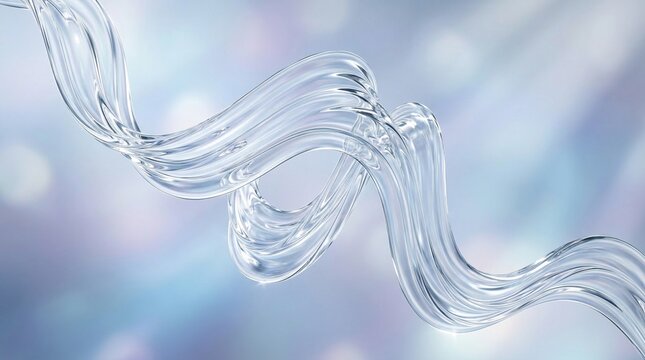 Soft Wave Patterns Glass Effect Create an Abstract Background in Light Colors