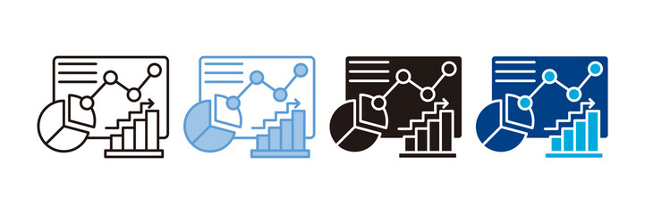 Obraz premium Dashboard Icon Set Multiple Style Collection