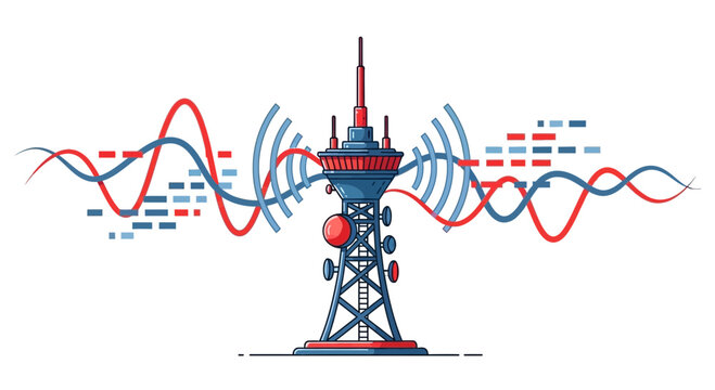 Cellular Tower Communication Antenna Structure.