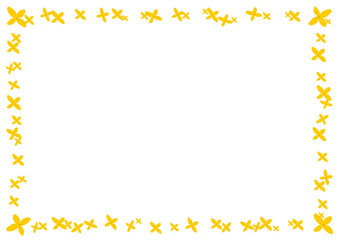 Obraz premium Forsythia Flower Frame Design Sauce