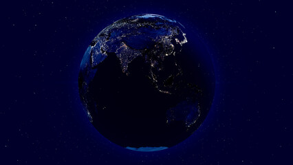 Naklejka premium planet earth in space