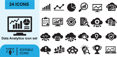 Fototapeta premium Set of animal and symbol icons vector illustration for business travel and web services