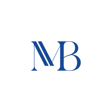 MMB abstract vector logo monogram template