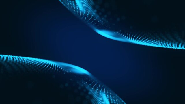 Glowing particles abstract background with atmospheric bokeh light and shallow depth of field. This ethereal motion background animation and looping.