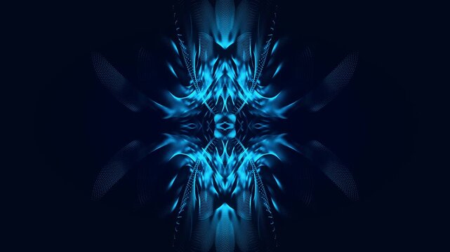 Glowing particles abstract background with atmospheric bokeh light and shallow depth of field. This ethereal motion background animation and looping.