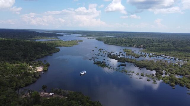Amazonian creek along the Negro River, Brazil