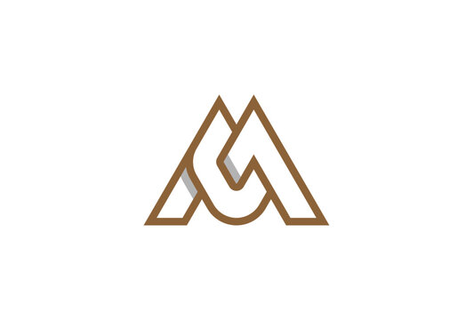 Initial Letter MC Logo. MC monogram logo design. vector illustration