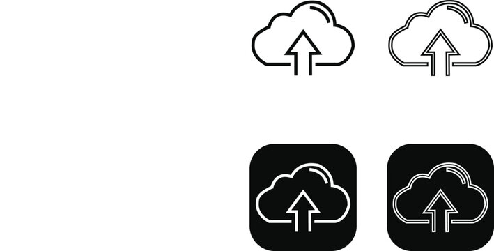 Cloud Shape Line Icon &ndash; Modern Minimal Symbol