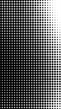 Abstract background animation vertical cartoon comic gradient white and black dots halftone