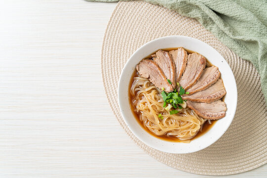 duck noodles with stewed duck soup