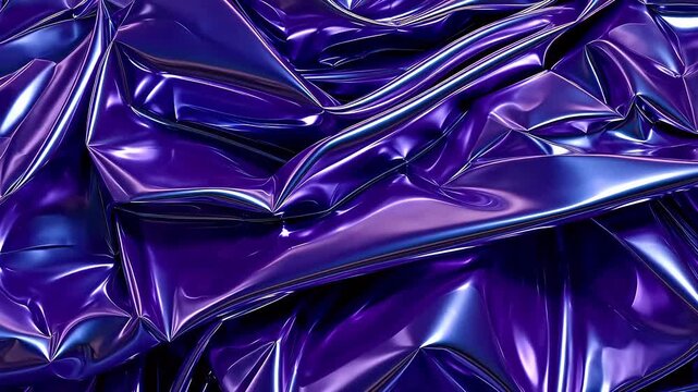 Digital holographic rainbow wrinkled aluminum foil abstract background