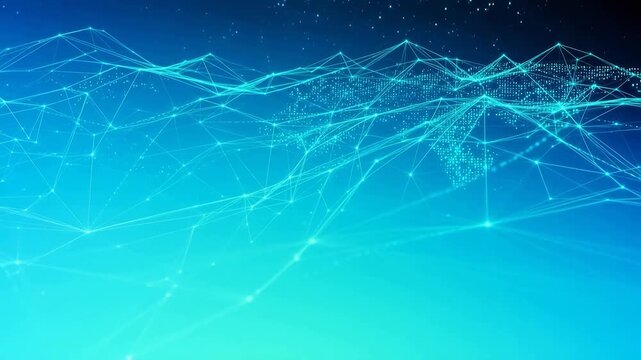 Digital network map of world