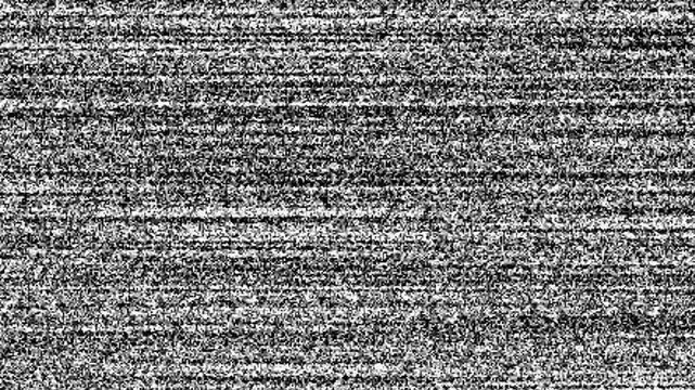 noise static glitch television screen no signal distortion. white noise overlay texture pattern. retro vintage bad tv effect. switch on off animation. tv snow background. 4k loopable clip.