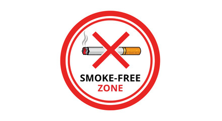 Fototapeta premium No Smoking Sign Smoke Free Zone.