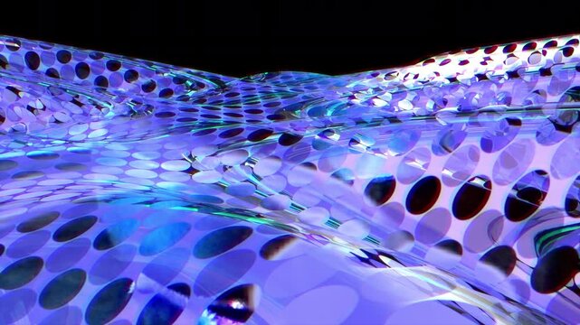 オプ・アート風のカラー・パターンのループ動画
