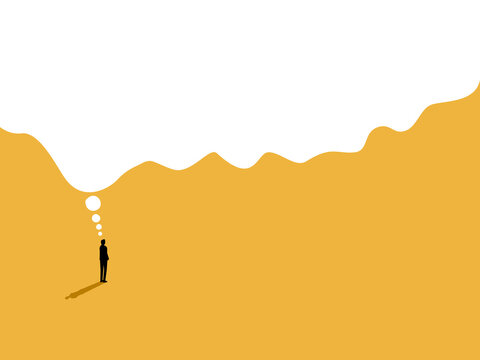 Self confident business people have big ideas