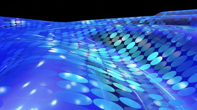 オプ・アート風のカラー・パターンのループ動画