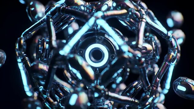 Abstract Metal Sphere.