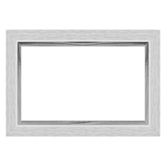 Obraz premium Photo or certificate frame isolated on white background