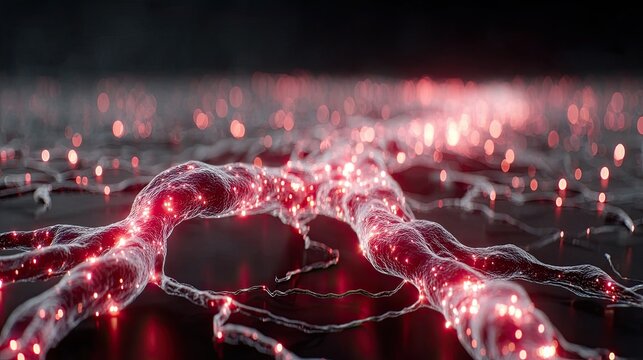 Artificial intelligence concept, neural network and data processing, futuristic digital technology